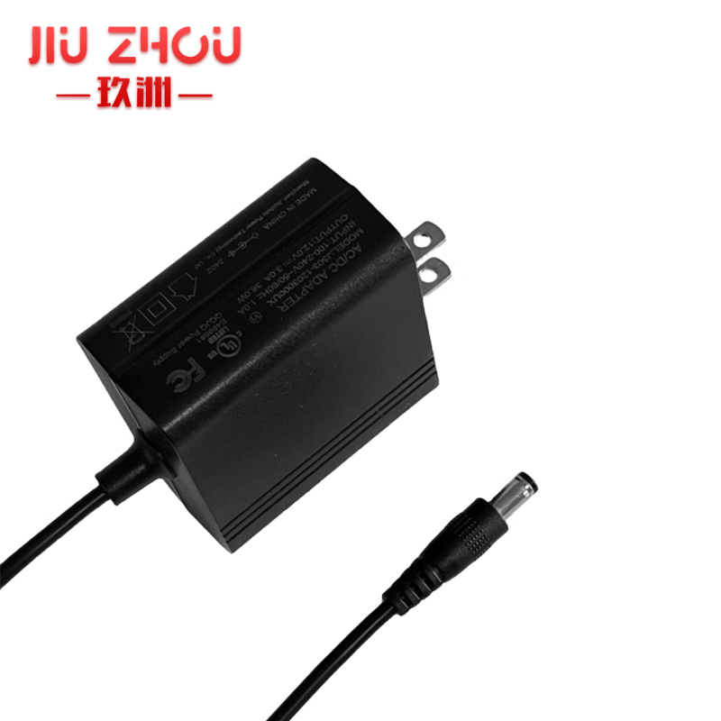 12v2a插墙电源适配器FCC UL认证齐全jiuzhou power厂家 