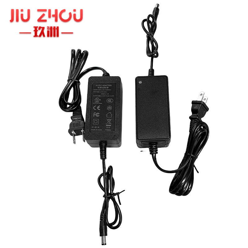 12v2a双出线电源适配器认证齐全jiuzhou power厂家  